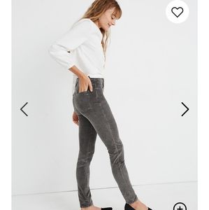 Grey madewell highrise skinny petite corduroys